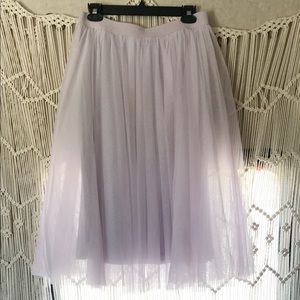 Lilac Bailey 44 tulle midi skirt sz M